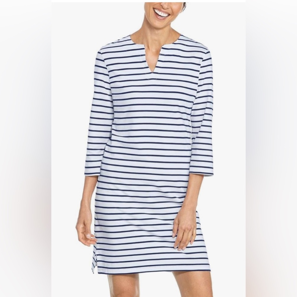 Coolibar Women’s UPF 50+ Oceanside Tunic Dress Size Large